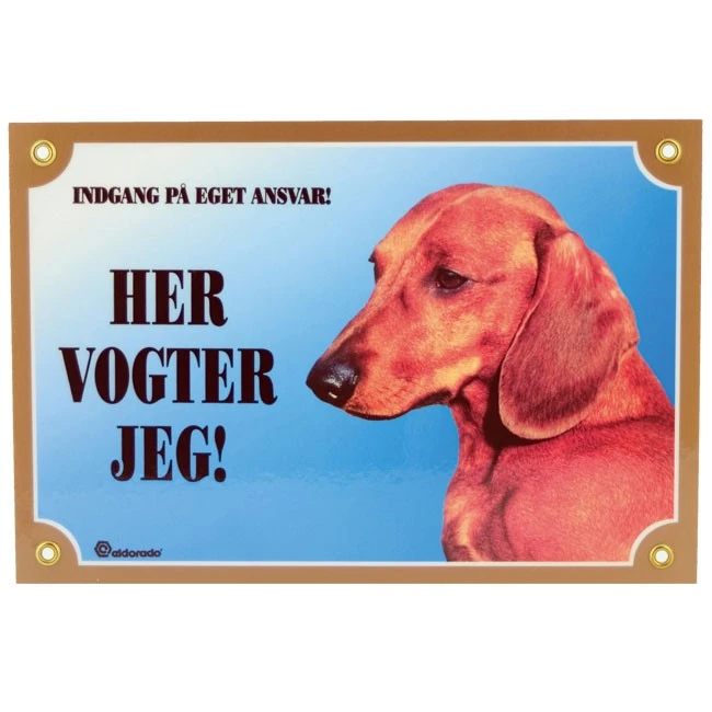 Her vogter jeg skilt med Gravhund